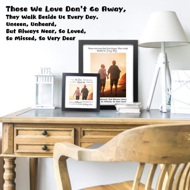 IHEIPYE Remembrance Memorial Picture Frame - Sympathy Gifts Idea for Loss of Loved One, Grandmother, Grandfather, Grandparents, Desktop, Black - Image 2